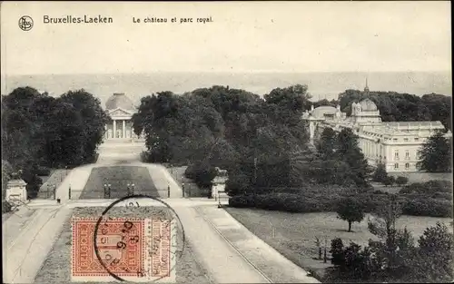 Ak Laeken Bruxelles Brüssel, Le château et parc royal