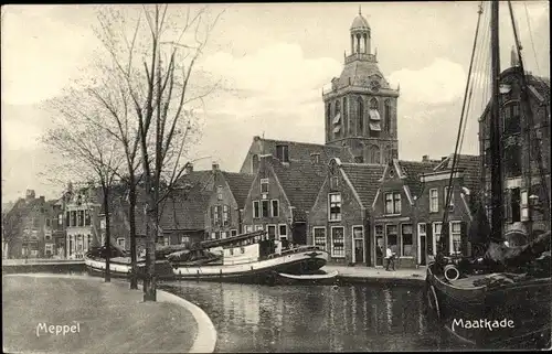 Ak Meppel Drenthe Niederlande, Maatkade