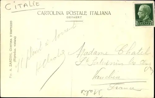 Ak Cortina d'Ampezzo Veneto, Tofane