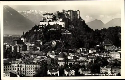 Ak Salzburg Stadt, Hohensalzburg mit Nonnberg