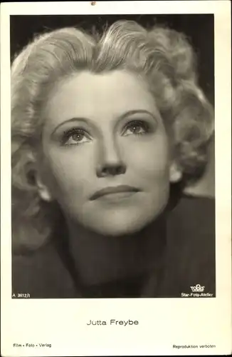 Ak Schauspielerin Jutta Freybe, Portrait