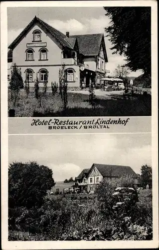 Ak Broeleck Bröleck Ruppichteroth Nordrhein Westfalen, Hotel Restaurant Lindenhof