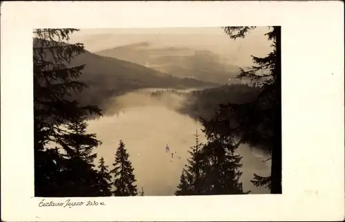 Ak Železná Ruda Markt Eisenstein Region Pilsen, Čertovo jezero, Teufelssee, Šumava Böhmerwald