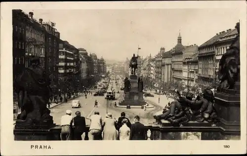 Ak Praha Prag Tschechien, Václavské náměstí, Wenzelsplatz
