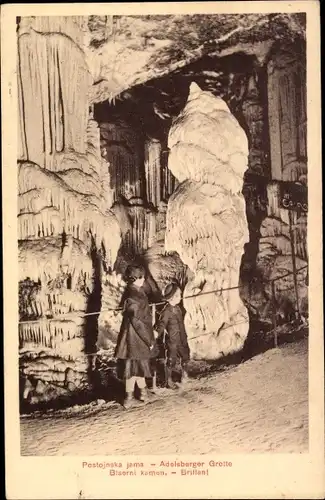 Ak Postojna Postumia Adelsberg Slowenien, Postojnska jama, Adelsberger Grotte, Höhlen, Brillant
