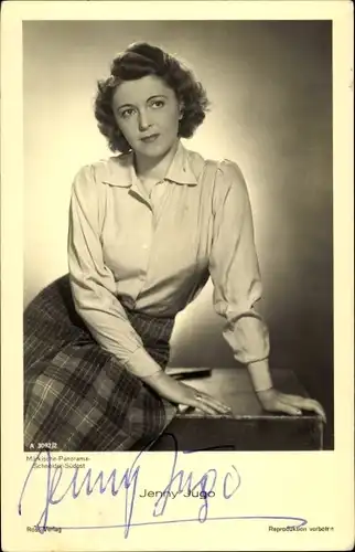 Ak Schauspielerin Jenny Jugo, Portrait, Autogramm