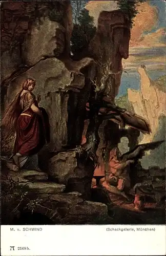 Künstler Ak Schwind, Moritz von, Wieland, der Schmied, Ackermann 213 2168b