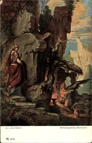 Künstler Ak Schwind, Moritz von, Wieland, der Schmied, Ackermann 213 2168