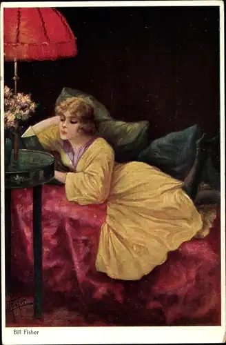 Künstler Ak Fisher, B., Roman und Liebe, Roman d'amour