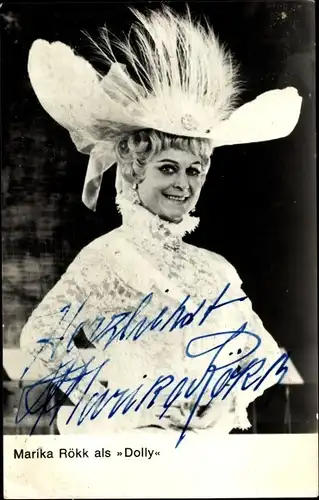 Ak Schauspielerin Marika Rökk, Portrait, Autogramm