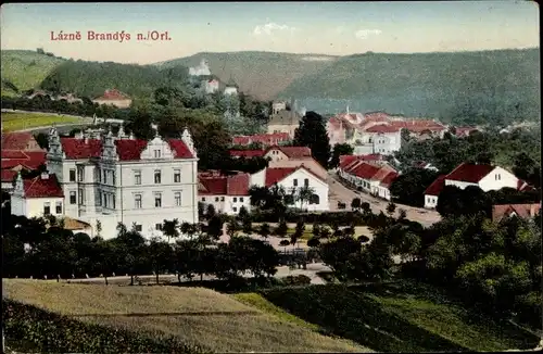 Ak Brandýs nad Orlicí Brandeis an der Adler Region Pardubice, Gesamtansicht