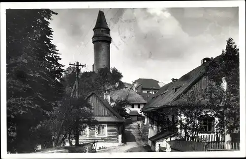 Ak Štramberk Stramberg Mährisch Schlesien, Burg Štramberk, Strahlenberg, Trůba