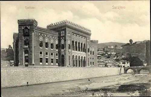 Ak Sarajevo Bosnien Herzegowina, Rathaus