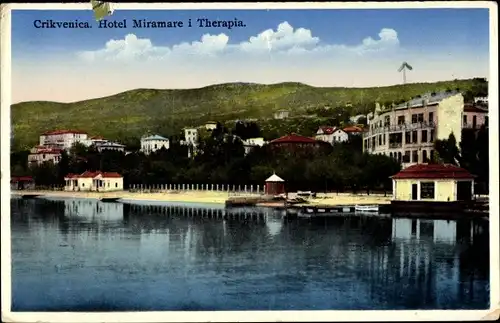 Ak Crikvenica Kroatien, Hotel Miramare i Therapia