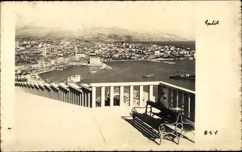 Ak Split Kroatien, Gesamtansicht