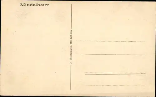 Ak Mindelheim im Unterallgäu, Ortsansicht