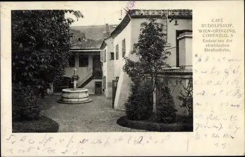 Ak Wien 19 Döbling Grinzing, Cobenzl, Cafe Rudolfshof