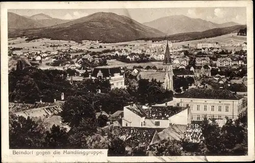 Ak Berndorf an den Triesting Niederösterreich, Blick gegen die Mandlinggruppe