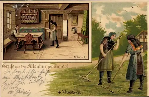 Künstler Litho Mailick, Altenburg in Thüringen, Gruß aus dem Altenburger Land