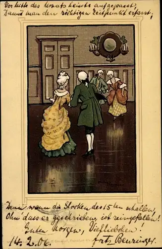 Künstler Ak Parkinson, E., Noble Menschen, Liebespaar