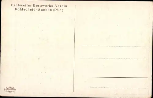 Ak Kohlscheid Herzogenrath Nordrhein Westfalen, Eschweiler Bergwerksverein