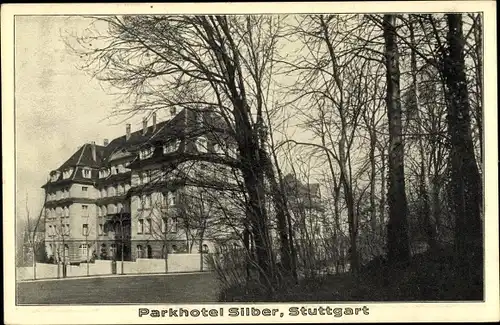 Ak Stuttgart in Baden Württemberg, Parkhotel Silber