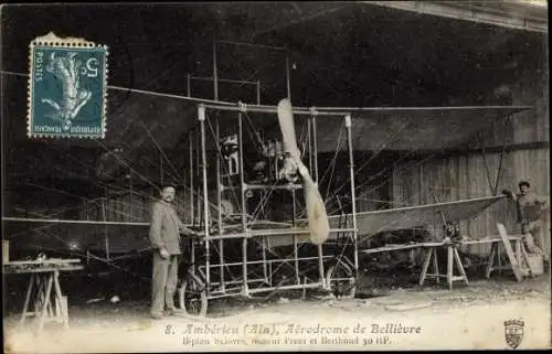 Ak Amberieu en Bugey Ain, Aerodrome de Bellievre, Biplan sclaves