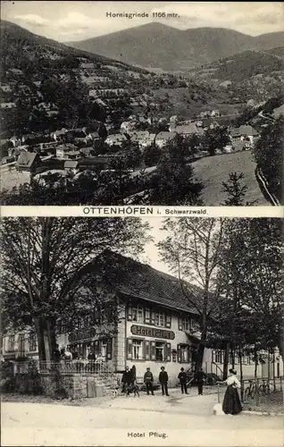 Ak Offenhöfen im Schwarzwald Ortenaukreis, Hornisgrinde, Hotel Pflug