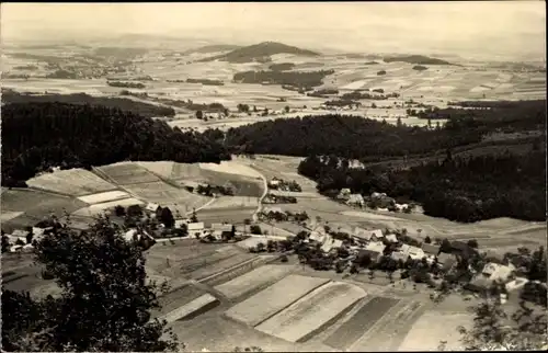 Ak Waltersdorf Großschönau in der Oberlausitz, Zittauer Gebirge, Blick zum Angstkorb