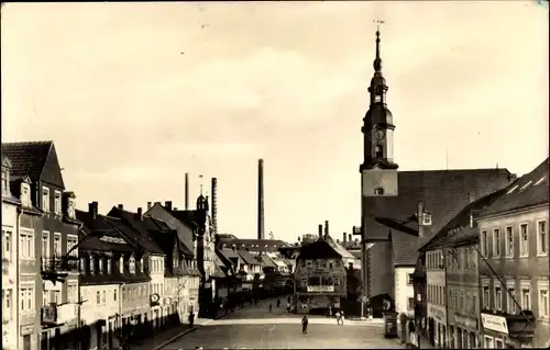 Ak Lunzenau in Sachsen, Markt