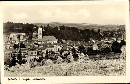 Ak Lößnitz im Erzgebirge, Teilansicht