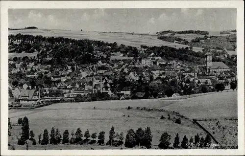 Ak Lößnitz im Erzgebirge Sachsen, Ortsansicht