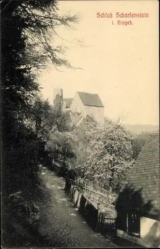 Ak Drebach in Sachsen, Schloss Scharfenstein