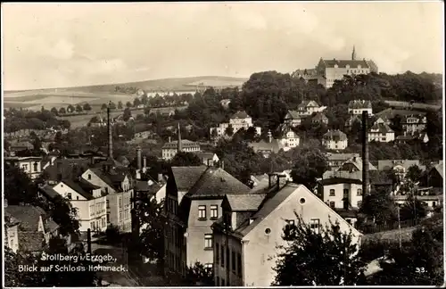 Ak Stollberg im Erzgebirge, Blick auf Schloss Hoheneck