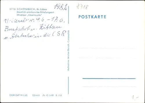 Ak Schönbach in der Oberlausitz, Milchbar Oberlausitz, Terrasse