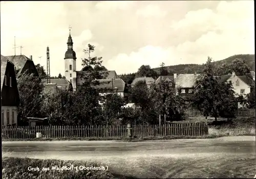 Ak Walddorf Kottmar in der Oberlausitz, Ortspartie