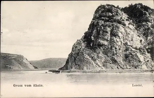 Ak Sankt Goarshausen am Rhein, Loreley