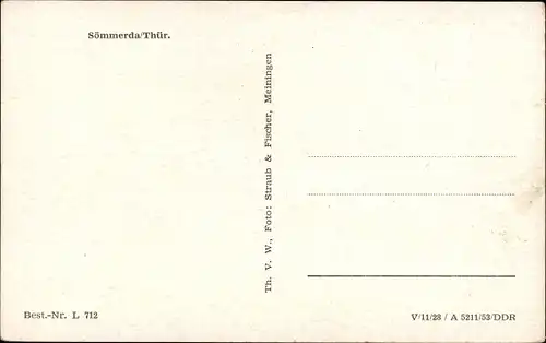 Ak Sömmerda in Thüringen, Teilansicht