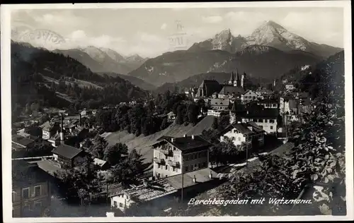 Ak Berchtesgaden in Oberbayern, Watzmann, Ort