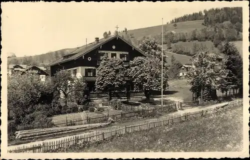 Foto Ak Schliersee in Oberbayern, Teilansicht, Wohnhaus