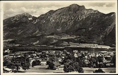Ak Bad Reichenhall in Oberbayern, Panorama mit Zwiesel und Hochstaufen