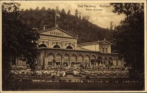 Ak Bad Harzburg am Harz, Kurhaus, beim Konzert