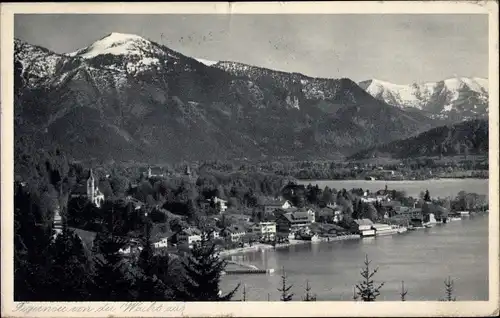 Ak Bad Wiessee in Oberbayern, Tegernsee von der Wacht aus