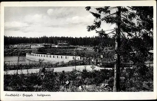 Ak Carlsfeld Eibenstock im Erzgebirge, Talsperre