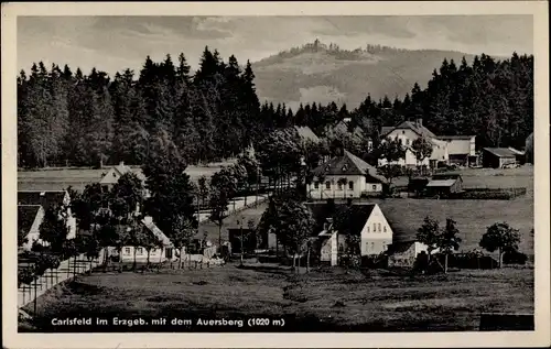 Ak Carlsfeld Eibenstock im Erzgebirge Sachsen, Panorama, Auersberg