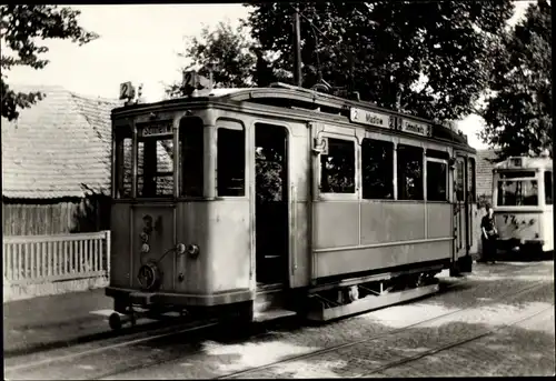 Ak Madlow Cottbus in der Niederlausitz, 75 Jahre Cottbuser Straßenbahn, Triebwagen 34