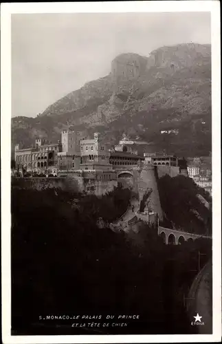 Ak Monaco, Le Palais du Prince et la Tete de Chien