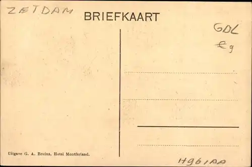 Ak 's Heerenberg Montferland Gelderland Niederlande, Hotel, Voorzyde