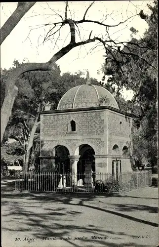 Ak Algier Alger Algerien, Marabout du jardin Marengo