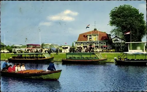 Ak Giethoorn Overijssel Niederlande, Bondscafé Restaurant Hollands Venetië